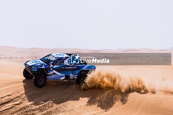 2024-02-24 - 205 KROTOV Denis (KGZ), ZHILTSOV Konstantin (ISR), Overdrive Racing, Toyota Hilux Overdrive, FIA W2RC, action during the Pre-Event Test Location of the 2024 Abu Dhabi Desert Challenge, from February 24 to 25, 2024 in Tilal Swaihan, United Arab Emirates - W2RC - ABU DHABI DESERT CHALLENGE 2024 - RALLY - MOTORS