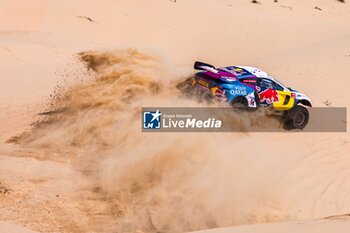 2024-02-24 - 206 AL-ATTIYA Nasser Saleh (QAT), BOULANGER Edouard (FRA), Nasser Racing By Prodrive, Prodrive Hunter, FIA W2RC, action during the Pre-Event Test Location of the 2024 Abu Dhabi Desert Challenge, from February 24 to 25, 2024 in Tilal Swaihan, United Arab Emirates - W2RC - ABU DHABI DESERT CHALLENGE 2024 - RALLY - MOTORS