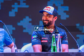 2024-02-25 - AL BALOOSHI Mohammed (ARE), Mx Ride Dubai, KTM 450 Rally, portrait during the Press Conference of the 2024 Abu Dhabi Desert Challenge, on February 25, 2024 in Abu Dhabi, United Arab Emirates - W2RC - ABU DHABI DESERT CHALLENGE 2024 - RALLY - MOTORS