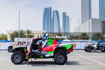 2024-02-25 - 209 AL RAJHI Yazeed (SAU), GOTTSCHALK Timo (DEU), Overdrive Racing, Toyota Hilux Overdrive, FIA W2RC, ambiance during the Scrutineering of the 2024 Abu Dhabi Desert Challenge, on February 25, 2024 in Abu Dhabi, United Arab Emirates - W2RC - ABU DHABI DESERT CHALLENGE 2024 - RALLY - MOTORS