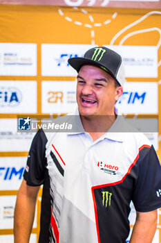 2024-02-25 - BRANCH Ross (BWA), Hero Motorsports Team Rally, Hero 450 Rally, FIM W2RC, portrait during the Press Conference of the 2024 Abu Dhabi Desert Challenge, on February 25, 2024 in Abu Dhabi, United Arab Emirates - W2RC - ABU DHABI DESERT CHALLENGE 2024 - RALLY - MOTORS