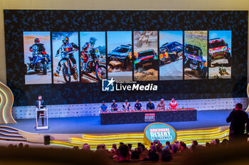 2024-02-25 - ambiance during the Press Conference of the 2024 Abu Dhabi Desert Challenge, on February 25, 2024 in Abu Dhabi, United Arab Emirates - W2RC - ABU DHABI DESERT CHALLENGE 2024 - RALLY - MOTORS