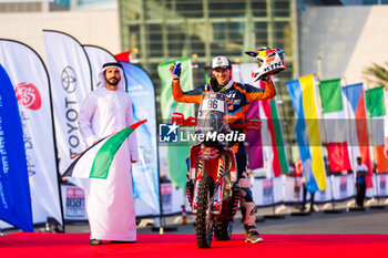 2024-02-26 - 96 EBSTER Tobias (AUT), Srg Motorsports, GAS GAS 450 Rally Factory Replica, FIM W2RC, ambiance during the starting podium of the 2024 Abu Dhabi Desert Challenge, on February 26, 2024 in Abu Dhabi, United Arab Emirates - W2RC - ABU DHABI DESERT CHALLENGE 2024 - RALLY - MOTORS