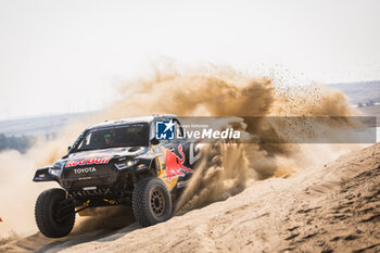 2024-02-26 - 203 MORAES Lucas (BRA), MONLEON Armand (ESP), Toyota Gazoo Racing, Toyota GR DKR Hilux, FIA W2RC, action during the Prologue of the 2024 Abu Dhabi Desert Challenge, on February 26, 2024 in Al Dhannah, United Arab Emirates - W2RC - ABU DHABI DESERT CHALLENGE 2024 - RALLY - MOTORS