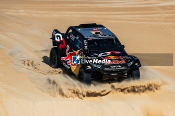 2024-02-27 - 203 MORAES Lucas (BRA), MONLEON Armand (ESP), Toyota Gazoo Racing, Toyota GR DKR Hilux, FIA W2RC, action during the Prologue of the 2024 Abu Dhabi Desert Challenge, on February 26, 2024 in Al Dhannah, United Arab Emirates - W2RC - ABU DHABI DESERT CHALLENGE 2024 - RALLY - MOTORS