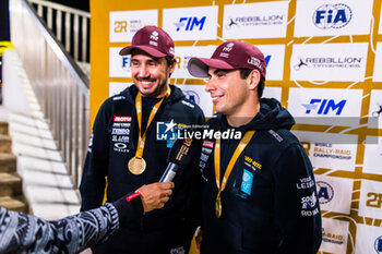 2024-02-27 - FERREIRA Joao (PRT), PALMEIRO Filipe (PRT), Can-Am Factory Team, BRP Can-Am Maverick XRS TURBO RR, FIA W2RC, portrait during the Prologue of the 2024 Abu Dhabi Desert Challenge, on February 26, 2024 in Al Dhannah, United Arab Emirates - W2RC - ABU DHABI DESERT CHALLENGE 2024 - RALLY - MOTORS