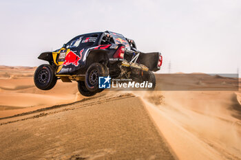 2024-02-29 - 203 MORAES Lucas (BRA), MONLEON Armand (ESP), Toyota Gazoo Racing, Toyota GR DKR Hilux, FIA W2RC, action during the Stage 3 of the 2024 Abu Dhabi Desert Challenge, on February 29, 2024 in Mzeer’ah, United Arab Emirates - W2RC - ABU DHABI DESERT CHALLENGE 2024 - RALLY - MOTORS