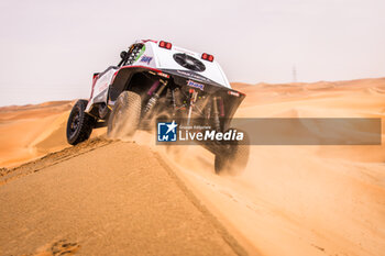 2024-02-29 - 305 AKEEL Dania (SAU), DUPLE Stephane (FRA), Taurus T3 Max, FIA/W2RC, action during the Stage 3 of the 2024 Abu Dhabi Desert Challenge, on February 29, 2024 in Mzeer’ah, United Arab Emirates - W2RC - ABU DHABI DESERT CHALLENGE 2024 - RALLY - MOTORS