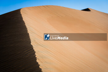 2024-03-01 - Landscape during the Stage 4 of the 2024 Abu Dhabi Desert Challenge, on March 1, 2024 in Mzeer’ah, United Arab Emirates - W2RC - ABU DHABI DESERT CHALLENGE 2024 - RALLY - MOTORS
