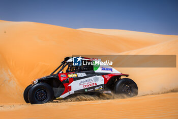 2024-03-01 - 305 AKEEL Dania (SAU), DUPLE Stephane (FRA), Taurus T3 Max, FIA/W2RC, action during the Stage 4 of the 2024 Abu Dhabi Desert Challenge, on March 1, 2024 in Mzeer’ah, United Arab Emirates - W2RC - ABU DHABI DESERT CHALLENGE 2024 - RALLY - MOTORS