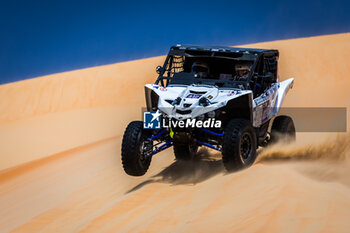 2024-03-01 - 412 ALZAROUNI Atif (ARE), INNAB Mohammed Hassan (SAU), Yamaha YXZ 1000R, action during the Stage 4 of the 2024 Abu Dhabi Desert Challenge, on March 1, 2024 in Mzeer’ah, United Arab Emirates - W2RC - ABU DHABI DESERT CHALLENGE 2024 - RALLY - MOTORS