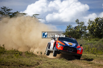 2024-03-27 - 11 NEUVILLE Thierry, WYDAEGHE Martijn, Hyundai I20 Rally1, action during the Safari Rally Kenya 2024, 3rd round of the 2024 WRC World Rally Car Championship, from March 28 to 31, 2024 at Nairobi, Kenya - AUTO - WRC - SAFARI RALLY KENYA 2024 - RALLY - MOTORS