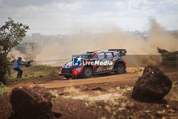 2024-03-28 - 11 NEUVILLE Thierry, WYDAEGHE Martijn, Hyundai I20 Rally1, actionduring the Safari Rally Kenya 2024, 3rd round of the 2024 WRC World Rally Car Championship, from March 28 to 31, 2024 at Nairobi, Kenya - AUTO - WRC - SAFARI RALLY KENYA 2024 - RALLY - MOTORS