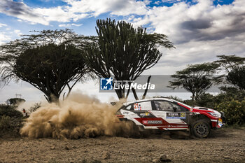 2024-03-29 - 21 CIAMIN Nicolas, ROCHE Yannick, Hyundai I2O Rally2, action during the Safari Rally Kenya 2024, 3rd round of the 2024 WRC World Rally Car Championship, from March 28 to 31, 2024 at Nairobi, Kenya - AUTO - WRC - SAFARI RALLY KENYA 2024 - RALLY - MOTORS