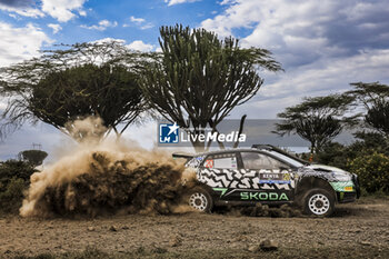 2024-03-29 - 20 SOLBERG Oliver, EDMONDSON Elliott, Skoda Fabia RS Rally2, action during the Safari Rally Kenya 2024, 3rd round of the 2024 WRC World Rally Car Championship, from March 28 to 31, 2024 at Nairobi, Kenya - AUTO - WRC - SAFARI RALLY KENYA 2024 - RALLY - MOTORS