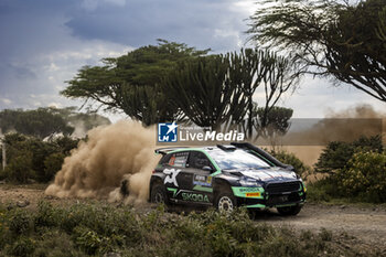 2024-03-29 - 22 GREENSMITH Gus, ANDERSSON Jonas, Skoda Fabia RS Rally2, actionduring the Safari Rally Kenya 2024, 3rd round of the 2024 WRC World Rally Car Championship, from March 28 to 31, 2024 at Nairobi, Kenya - AUTO - WRC - SAFARI RALLY KENYA 2024 - RALLY - MOTORS