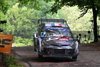 2024-04-18 - The Driver Sebastien Ogier And Co-Driver Vincent Landais Of The Team Toyota Gazoo Racing Wrt,Toyota Gr Yaris Rally1 Hybrid,They Face In ShakedownDuring Fia World Rally Championship Wrc Rally Croatia 2024 18 April , Zagreb - FIA WORLD RALLY CHAMPIONSHIP WRC RALLY CROATIA  2024 - RALLY - MOTORS