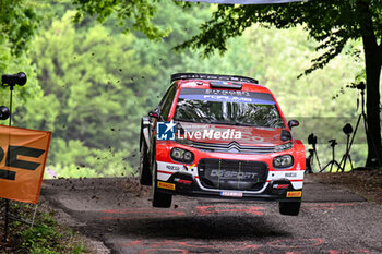 2024-04-18 - Drive Yohan Rossel And Co-Driver Arnaud Dunand, Of The Tea,They Face In Shakedown During Fia World Rally Championship Wrc Rally Croatia 2024 18 April , Zagreb - FIA WORLD RALLY CHAMPIONSHIP WRC RALLY CROATIA  2024 - RALLY - MOTORS