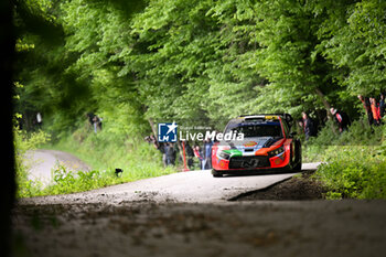 2024-04-18 - The Driver Ott Tanak And Co-Driver Martin Jarveoja Of The Hyundai Shell Mobis World Rally Team, Hyundaii20 N Rally1 Hybrid,They Face In Shakedown During Fia World Rally Championship Wrc Rally Croatia 2024 18 April , Zagreb - FIA WORLD RALLY CHAMPIONSHIP WRC RALLY CROATIA  2024 - RALLY - MOTORS