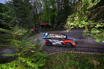 2024-04-20 - The Driver Andreas Mikkelsen And Co-Driver Torstein Eriksen Of The Team Hyundai Shell Mobis World Rally Team,Hyundaii20 N Rally1 Hybrid,They Face The 2nd, Day Of The Race ,During Fia World Rally Championship Wrc Rally Croatia 2024 20 April , Zagreb - FIA WORLD RALLY CHAMPIONSHIP WRC RALLY CROATIA  2024 - RALLY - MOTORS