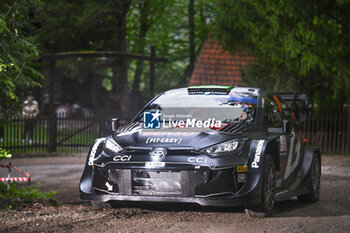 2024-04-20 - The Driver Elfyn Evans And Co-Driver Scott Martin Of The Team Toyota Gazoo Racing Wrt, Toyota Gr Yaris Rally1 Hybrid ,They Face The 2nd, Day Of The Race ,During Fia World Rally Championship Wrc Rally Croatia 2024 20 April , Zagreb - FIA WORLD RALLY CHAMPIONSHIP WRC RALLY CROATIA  2024 - RALLY - MOTORS