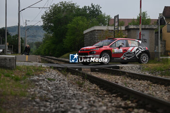 2024-04-20 - Drive Yohan Rossel And Co-Driver Arnaud Dunand, Of The Team Aec - Dg Sport Competition Citroen C3,They Face The 2nd, Day Of The Race ,During Fia World Rally Championship Wrc Rally Croatia 2024 20 April , Zagreb - FIA WORLD RALLY CHAMPIONSHIP WRC RALLY CROATIA  2024 - RALLY - MOTORS