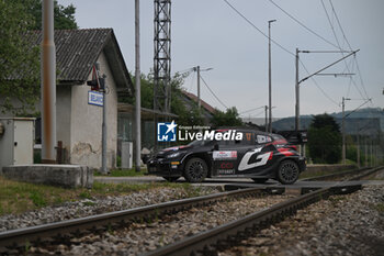 2024-04-20 - The Driver Sebastien Ogier And Co-Driver Vincent Landais Of The Team Toyota Gazoo Racing Wrt,Toyota Gr Yaris Rally1 Hybrid,They Face The 2nd, Day Of The Race ,During Fia World Rally Championship Wrc Rally Croatia 2024 20 April , Zagreb - FIA WORLD RALLY CHAMPIONSHIP WRC RALLY CROATIA  2024 - RALLY - MOTORS