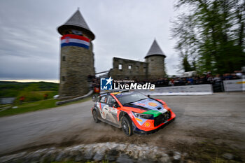 2024-04-20 - The Driver Ott Tanak And Co-Driver Martin Jarveoja Of The Hyundai Shell Mobis World Rally Team, Hyundaii20 N Rally1 Hybrid,They Face The 2nd, Day Of The Race ,During Fia World Rally Championship Wrc Rally Croatia 2024 20 April , Zagreb - FIA WORLD RALLY CHAMPIONSHIP WRC RALLY CROATIA  2024 - RALLY - MOTORS
