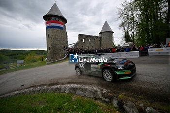 2024-04-20 - Drive Gus Greensmith And Co-Driver Jonas Andersson Of The Team Toksport Wrt 2 ,Skoda Fabia Rs Rally2 ,They Face The 2nd, Day Of The Race ,During Fia World Rally Championship Wrc Rally Croatia 2024 20 April , Zagreb - FIA WORLD RALLY CHAMPIONSHIP WRC RALLY CROATIA  2024 - RALLY - MOTORS