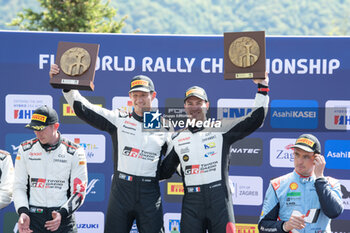 21/04/2024 - The Driver Sebastien Ogier And Co-Driver Vincent Landais Of The Team Toyota Gazoo Racing Wrt,Toyota Gr Yaris Rally1 Hybrid,The Final Podium Power Stage ,During Fia World Rally Championship Wrc Rally Croatia 2024 21 April , Zagreb - FIA WORLD RALLY CHAMPIONSHIP WRC RALLY CROATIA  2024 - RALLY - MOTORI
