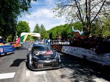 21/04/2024 - The Driver Sebastien Ogier And Co-Driver Vincent Landais Of The Team Toyota Gazoo Racing Wrt,Toyota Gr Yaris Rally1 Hybrid,The Final Power Stage ,During Fia World Rally Championship Wrc Rally Croatia 2024 21 April , Zagreb - FIA WORLD RALLY CHAMPIONSHIP WRC RALLY CROATIA  2024 - RALLY - MOTORI