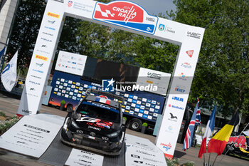 21/04/2024 - The Driver Sebastien Ogier And Co-Driver Vincent Landais Of The Team Toyota Gazoo Racing Wrt,Toyota Gr Yaris Rally1 Hybrid,In Celebrating The Final PodiumDuring Fia World Rally Championship Wrc Rally Croatia 2024 21 April , Zagreb - FIA WORLD RALLY CHAMPIONSHIP WRC RALLY CROATIA  2024 - RALLY - MOTORI
