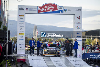 2024-04-18 - 63 Nataniel BRUUN, Pablo OLMOS, Ford Fiesta Rally3, action during the Croatia Rally 2024, 4th round of the 2024 WRC World Rally Car Championship, from April 18 to 21, 2024 at Zagreb, Croatia - AUTO - WRC - CROATIA RALLY 2024 - RALLY - MOTORS