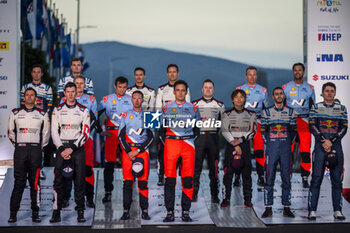 2024-04-18 - NEUVILLE Thierry, Hyundai I20 Rally1, portrait TANAK Ott, Hyundai I20 Rally1, portrait MIKKELSEN Andreas, Hyundai I20 Rally1, portrait EVANS Elfyn, Toyota GR Yaris Rally1, portrait, KATSUTA Takamoto, Toyota GR Yaris Rally1, portrait OGIER Sebastien, Toyota GR Yaris Rally1, portrait FOURMAUX Adrien, Ford Puma Rally1, portrait MUNSTER Gregoire, Ford Puma Rally1, portrait during the Croatia Rally 2024, 4th round of the 2024 WRC World Rally Car Championship, from April 18 to 21, 2024 at Zagreb, Croatia - AUTO - WRC - CROATIA RALLY 2024 - RALLY - MOTORS