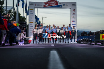 2024-04-18 - NEUVILLE Thierry, Hyundai I20 Rally1, portrait TANAK Ott, Hyundai I20 Rally1, portrait MIKKELSEN Andreas, Hyundai I20 Rally1, portrait EVANS Elfyn, Toyota GR Yaris Rally1, portrait, KATSUTA Takamoto, Toyota GR Yaris Rally1, portrait OGIER Sebastien, Toyota GR Yaris Rally1, portrait FOURMAUX Adrien, Ford Puma Rally1, portrait MUNSTER Gregoire, Ford Puma Rally1, portrait during the Croatia Rally 2024, 4th round of the 2024 WRC World Rally Car Championship, from April 18 to 21, 2024 at Zagreb, Croatia - AUTO - WRC - CROATIA RALLY 2024 - RALLY - MOTORS