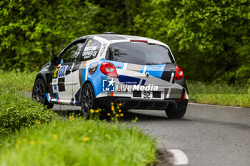 2024-04-18 - 92 CRENDAL Stephane, MANENT Roselyne, Renault R3 Max, action during the Rallye Rhône Charbonnières 2024, 2nd round of the Championnat de France des Rallyes 2024, from April 18 to 20 in Charbonnières-les-Bains, France - AUTO - RALLYE RHONE CHARBONNIERES 2024 - RALLY - MOTORS