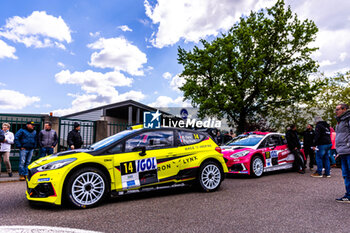 2024-04-18 - 14 GANY Rehane, LE FLOCH Franck, Ford Fiesta, ambiance during the Rallye Rhône Charbonnières 2024, 2nd round of the Championnat de France des Rallyes 2024, from April 18 to 20 in Charbonnières-les-Bains, France - AUTO - RALLYE RHONE CHARBONNIERES 2024 - RALLY - MOTORS