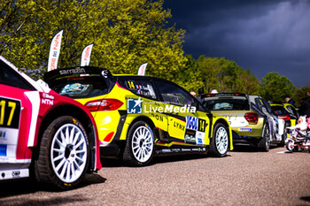 2024-04-18 - 14 GANY Rehane, LE FLOCH Franck, Ford Fiesta, ambiance during the Rallye Rhône Charbonnières 2024, 2nd round of the Championnat de France des Rallyes 2024, from April 18 to 20 in Charbonnières-les-Bains, France - AUTO - RALLYE RHONE CHARBONNIERES 2024 - RALLY - MOTORS
