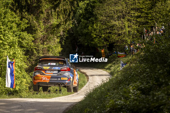 2024-04-19 - 58 Max SMART, Cameron FAIR, Fiesta Rally3, action during the Croatia Rally 2024, 4th round of the 2024 WRC World Rally Car Championship, from April 18 to 21, 2024 at Zagreb, Croatia - AUTO - WRC - CROATIA RALLY 2024 - RALLY - MOTORS