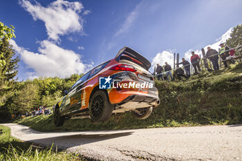 2024-04-19 - 56 Taylor GILL, Daniel BRKIC, Ford Fiesta Rally3, action during the Croatia Rally 2024, 4th round of the 2024 WRC World Rally Car Championship, from April 18 to 21, 2024 at Zagreb, Croatia - AUTO - WRC - CROATIA RALLY 2024 - RALLY - MOTORS