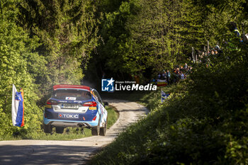 2024-04-19 - 47 Jan POKOS, Vili OŠLAJ, Ford Fiesta Rally3, action during the Croatia Rally 2024, 4th round of the 2024 WRC World Rally Car Championship, from April 18 to 21, 2024 at Zagreb, Croatia - AUTO - WRC - CROATIA RALLY 2024 - RALLY - MOTORS