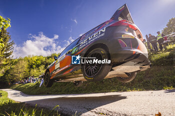 2024-04-19 - 45 KOHN Filip, WOODBURN Tom, Ford Fiesta Rally3, action during the Croatia Rally 2024, 4th round of the 2024 WRC World Rally Car Championship, from April 18 to 21, 2024 at Zagreb, Croatia - AUTO - WRC - CROATIA RALLY 2024 - RALLY - MOTORS