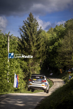 2024-04-19 - 63 Nataniel BRUUN, Pablo OLMOS, Ford Fiesta Rally3, action during the Croatia Rally 2024, 4th round of the 2024 WRC World Rally Car Championship, from April 18 to 21, 2024 at Zagreb, Croatia - AUTO - WRC - CROATIA RALLY 2024 - RALLY - MOTORS