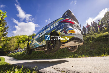 2024-04-19 - 52 Raúl HERNÁNDEZ, José MURADO, Ford Fiesta Rally3, action during the Croatia Rally 2024, 4th round of the 2024 WRC World Rally Car Championship, from April 18 to 21, 2024 at Zagreb, Croatia - AUTO - WRC - CROATIA RALLY 2024 - RALLY - MOTORS