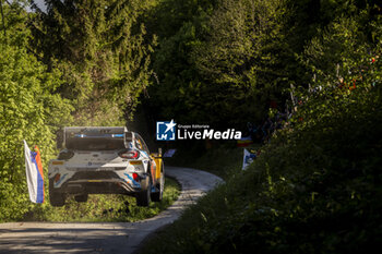 2024-04-19 - 13 MUNSTER Gregoire, LOUKA Louis, Ford Puma Rally1, action during the Croatia Rally 2024, 4th round of the 2024 WRC World Rally Car Championship, from April 18 to 21, 2024 at Zagreb, Croatia - AUTO - WRC - CROATIA RALLY 2024 - RALLY - MOTORS