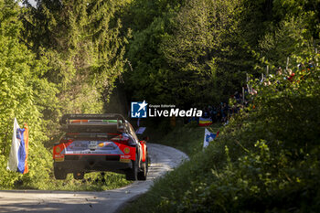 2024-04-19 - 09 MIKKELSEN Andreas, ERIKSEN Torstein, Hyundai I20 Rally1, action during the Croatia Rally 2024, 4th round of the 2024 WRC World Rally Car Championship, from April 18 to 21, 2024 at Zagreb, Croatia - AUTO - WRC - CROATIA RALLY 2024 - RALLY - MOTORS