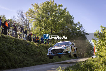 2024-04-19 - 13 MUNSTER Gregoire, LOUKA Louis, Ford Puma Rally1, action during the Croatia Rally 2024, 4th round of the 2024 WRC World Rally Car Championship, from April 18 to 21, 2024 at Zagreb, Croatia - AUTO - WRC - CROATIA RALLY 2024 - RALLY - MOTORS