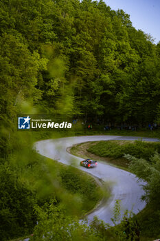 2024-04-19 - 08 TANAK Ott, JARVEOJA Martin, Hyundai I20 Rally1, action during the Croatia Rally 2024, 4th round of the 2024 WRC World Rally Car Championship, from April 18 to 21, 2024 at Zagreb, Croatia - AUTO - WRC - CROATIA RALLY 2024 - RALLY - MOTORS