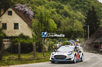 2024-04-20 - 13 MUNSTER Gregoire, LOUKA Louis, Ford Puma Rally1, action during the Croatia Rally 2024, 4th round of the 2024 WRC World Rally Car Championship, from April 18 to 21, 2024 at Zagreb, Croatia - AUTO - WRC - CROATIA RALLY 2024 - RALLY - MOTORS