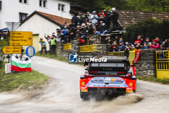 2024-04-20 - 11 NEUVILLE Thierry, WYDAEGHE Martijn, Hyundai I20 Rally1, action during the Croatia Rally 2024, 4th round of the 2024 WRC World Rally Car Championship, from April 18 to 21, 2024 at Zagreb, Croatia - AUTO - WRC - CROATIA RALLY 2024 - RALLY - MOTORS